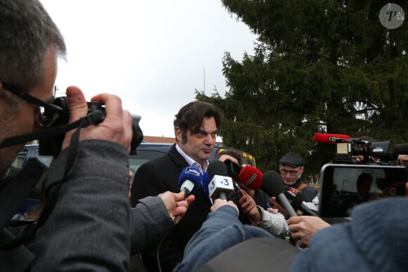 Randall Schwerdorffer, avocat de Jonathann Daval - Jonathann Daval a été interpellé pour le meurtre de sa femme Alexia et une perquisition est réalisée à son domicile à Gray le 29 janvier 2018. © Bruno Grandjean / Panoramic / Bestimage