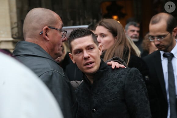 Jonathann Daval - Obsèques de Alexia Daval en la basilique de Gray le 8 novembre 2017. © Bruno Grandjean / Panoramic / Bestimage