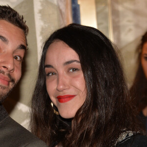 Marwan Berreni et Coline D'Inca (Plus Belle La Vie) - Personnalités lors de la 10ème cérémonie des Globes de Cristal au Lido à Paris, le 13 avril 2015. 