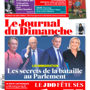 Une du "Journal du Dimanche" le 29 octobre 2023