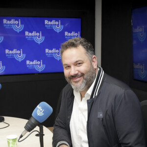 Exclusif - Bruce Toussaint - Enregistrement de l'émission de S.Nadjar sur Radio J à Paris. Le 25 avril 2023.