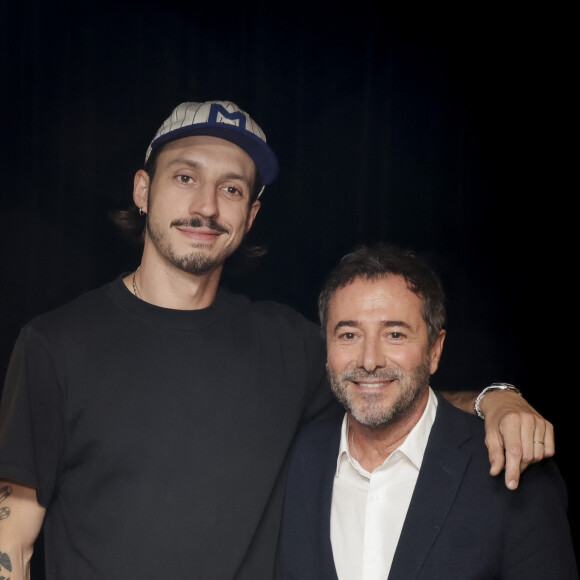 Exclusif - Romeo Elvis, Bernard Montiel - Enregistrement de l'émission "Olympiascope", présentée par B.Montiel, et diffusée le 31 octobre sur Olympia TV, une chaîne du groupe Canal+ et en replay sur myCANAL. Le 28 septembre 2023 © Jack Tribeca / Bestimage