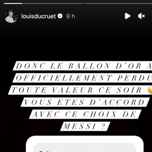 "Donc le Ballon d'Or a officiellement perdu toute sa valeur ce soir", lâche Louis Ducruet
 