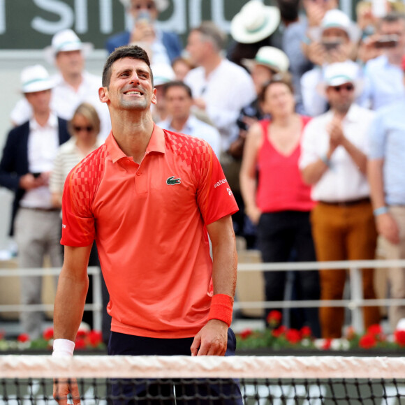Novak Djokovic - Novak Djokovic remporte les Internationaux de France de tennis de Roland Garros 2023 face à Casper Ruud (7-6 [7-1], 6-3, 7-5) à Paris le 11 juin 2023. Novak Djokovic s'adjuge un 23ème titre record en Grand Chelem et dépasse Rafael Nadal, bloqué à 22 titres et forfait cette année. © Jacovides-Moeau/Bestimage