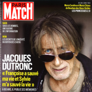 Jacques Dutronc en couverture du numéro du 2 novembre de "Paris Match".