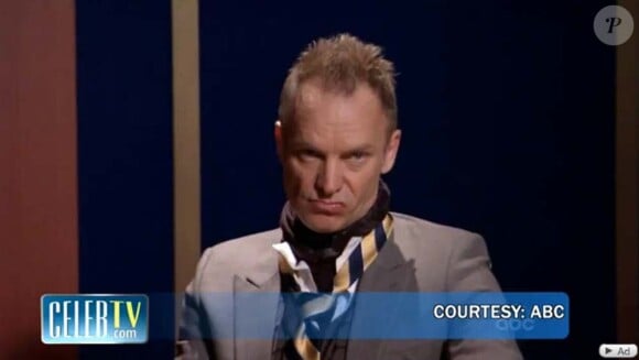 Sting dans le sketch de Jimmy Kimmel, Handsome Men's Club, mars 2010 !