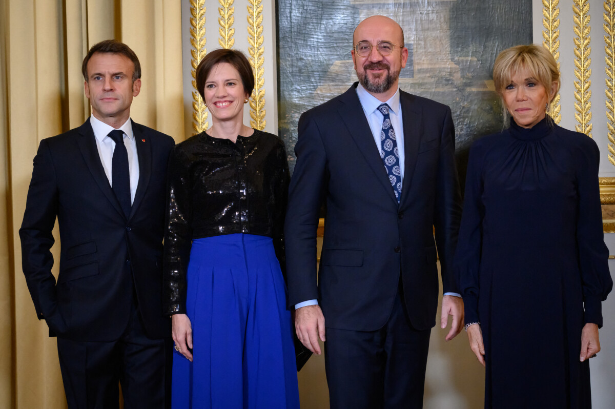 Photo : Emmanuel Macron, président de la République et sa femme ...