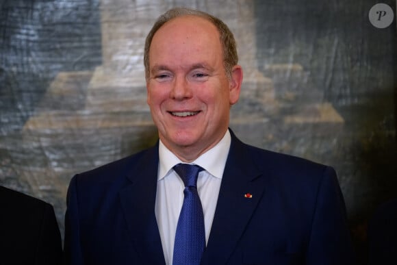 Albert II, Prince souverain de Monaco, lors du diner des chefs d etat a loccasion du 6eme Forum de Paris sur la paix le 9 novembre 2023. © Eric Tschaen / Pool / Bestimage 