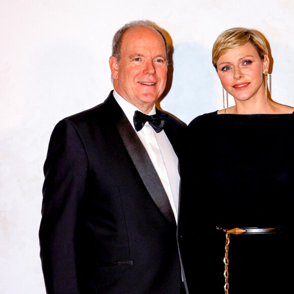 Le prince Albert II de Monaco et la princesse Charlène de Monaco - 3ème édition du "Festival des Etoilés Monte-Carlo" face à 7 étoiles Michelin un spectacle culinaire 4 chefs étoilés à la Salle Empire de l'Hôtel de Paris Monte-Carlo à Monaco, le 11 novembre 2023. © Claudia Albuquerque/Bestimage