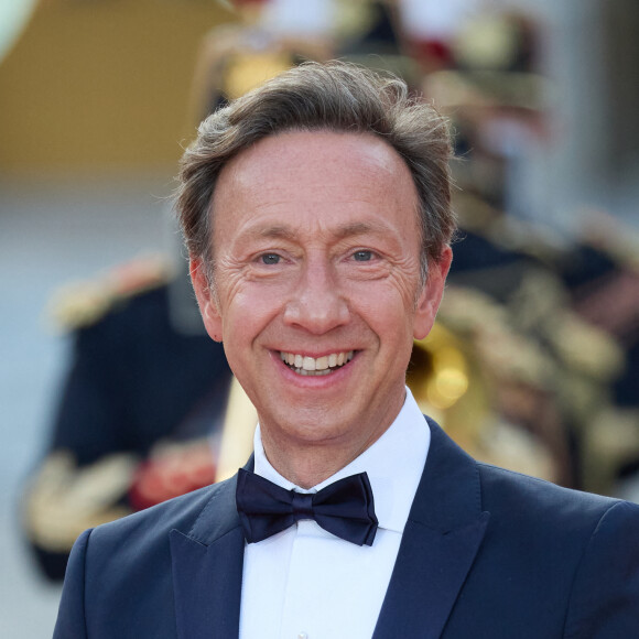 Stéphane Bern - Dîner d'Etat au château de Versailles en l'honneur de la visite officielle du roi et de la reine d'Angleterre en France (20 - 22 septembre 2023). Le 20 septembre 2023. 150 invités triés sur le volet ont été conviés à cette occasion. © Moreau-Jacovides / Bestimage 