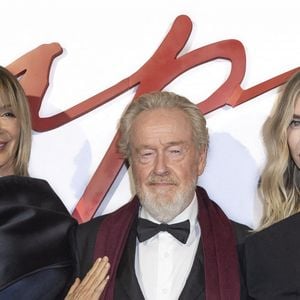 Giannina Facio avec son mari Ridley Scott, Vanessa Kirby - Avant-première mondiale du film "Napoléon" à la Salle Pleyel à Paris le 14 novembre 2023. © Olivier Borde / Bestimage