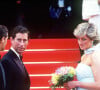 Il était venu en France pour récupérer le corps de son ex-femme.
Prince Charles, Lady Diana - Festival de Cannes 1987.