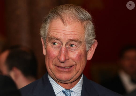 Le prince Charles a prononce un discours lors du diner "The Prince's Trust and EMC Leadership" a la cour royale de justice a Londres. le 23 janvier 2014 