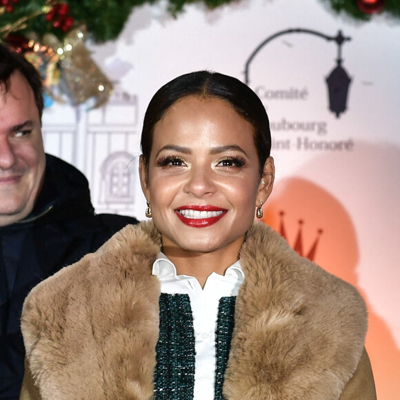 Christina Milian lors du lancement des illuminations du quartier du Faubourg Saint-Honoré à Paris, le 16 novembre 2023. Photo by Firas Abdullah/ABACAPRESS.COM
