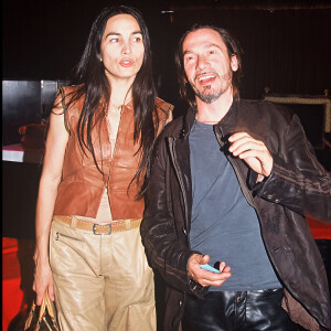 Florent Pagny et sa femme Azucena - Nuit libertine "Chivas" au cabaret de Paris.