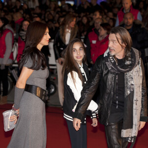 Florent Pagny, sa femme Azucena et leur fille Ael - 15eme edition des NRJ Music Awards a Cannes. Le 14 decembre 2013  15th NRJ Music Awards in Cannes. On december 14th 2013 