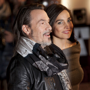 Florent Pagny, sa femme Azucena - 15eme edition des NRJ Music Awards a Cannes. Le 14 decembre 2013  15th NRJ Music Awards in Cannes. On december 14th 2013 