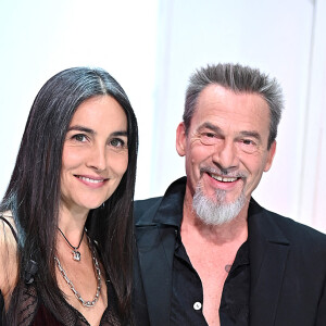 Exclusif - Florent Pagny et son épouse Azucena - Enregistrement de l'émisssion Vivement dimanche au studio Gabriel, presentée par Michel Drucker . Diffusion sur France 2 le 21 Novembre 2021 . © Guillaume Gaffiot / Bestimage