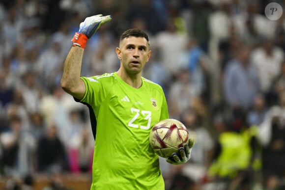 Un match toujours très tendu et des incidents ont eu lieu avant la rencontre
 
Emiliano Martinez - Match "France - Argentine (3-3 - tab 2-4)" en finale de la Coupe du Monde 2022 au Qatar, le 18 décembre 2022.
