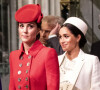 C'est la guerre entre Kate Middleton et Meghan Markle
Catherine Kate Middleton, duchesse de Cambridge, Meghan Markle, enceinte, duchesse de Sussex lors de la messe en l'honneur de la journée du Commonwealth à l'abbaye de Westminster à Londres 