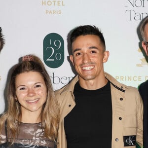 Exclusif - Norbert Tarayre, Justine Becattini (Juju Fitcats), Thibaud Delapart, dit Tibo InShape, Gérald Krischek - Inauguration du Restaurant & Bar 19.20 à l'hôtel Prince de Galles à Paris le 10 octobre 2023. @ Pierre Perusseau / Coadic Guirec / Bestimage