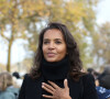 Karine Le Marchand lors d'une marche contre l'antisémitisme à Paris, le 12 novembre 2023 © Stéphane Lemouton / Bestimage