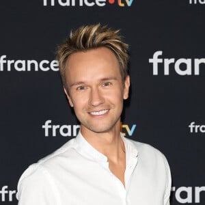 Cyril Féraud au photocall pour la conférence de presse de rentrée de France TV à la Grande Halle de la Villette à Paris, France, le 11 juillet 2023. © Coadic Guirec/Bestimage