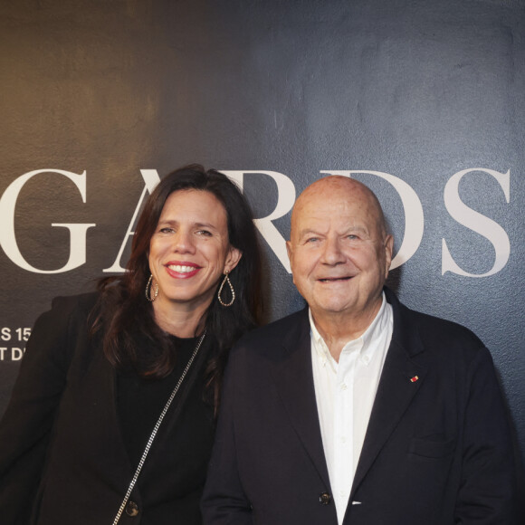 Exclusif - Eléonore et son père Marc Ladreit de Lacharrière - 15 ans du Prix de Photographie Marc Ladreit de Lacharrière à l'Académie des Beaux-Arts au Pavillon Comtesse Caen de l'Institut de France. Le 5 décembre 2023. © Jack Tribeca / Bestimage