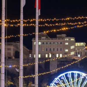 Inauguration des illuminations de Noël sur la place du Casino de Monte-Carlo à Monaco, le 7 décembre 2023. © Olivier HuitelPool/Bestimage