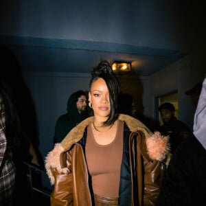 Exclusif - Rihanna assiste au concert de son compagnon ASAP Rocky pour Amazon Music au "Red Studio" à Los Angeles, le 8 décembre 2022. 