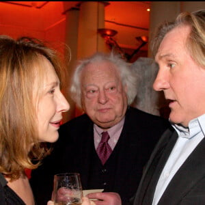 NATHALIE BAYE, GERARD DEPARDIEU - SOIREE SPECIALE CLAUDE CHABROL POUR SES 50 ANS DE CARRIERE AU PARK HYATT VENDOME ET POUR LA SORTIE DE SON DERNIER FILM "BELLAMY"  