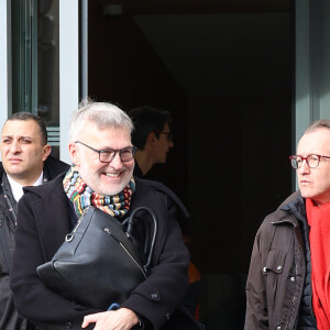 Exclusif - Laurent Ruquier à la sortie des studios de RTL à Paris, France, le 11 décembre 2023.