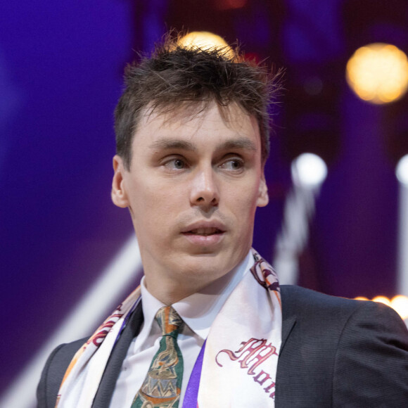 Louis Ducruet - Remise des prix lors du 4ème jour du 45ème Festival International du Cirque de Monte Carlo sous le chapiteau Fontvieille à Monaco le 24 janvier 2023. © Olivier Huitel/Pool/Bestimage 
