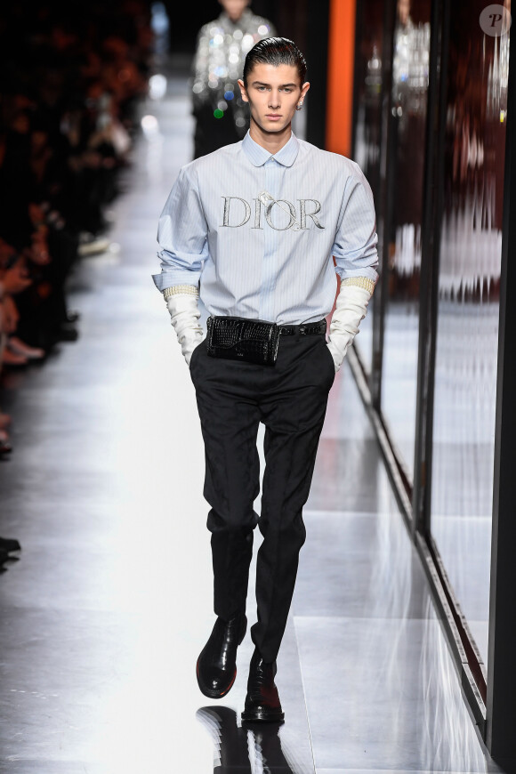 Nikolai de Danemark lors du défilé de mode Homme automne-hiver 2020/2021 "Dior Homme" à Paris. Le 17 janvier 2020 