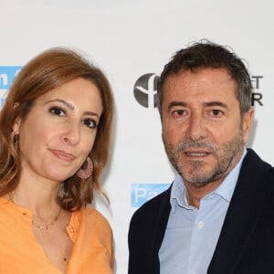 Léa Salamé et Bernard Montiel lors du lancement de la 13e édition du Pasteurdon à l'Institut Pasteur à Paris, le 4 octobre 2023. © Coadic Guirec/Bestimage