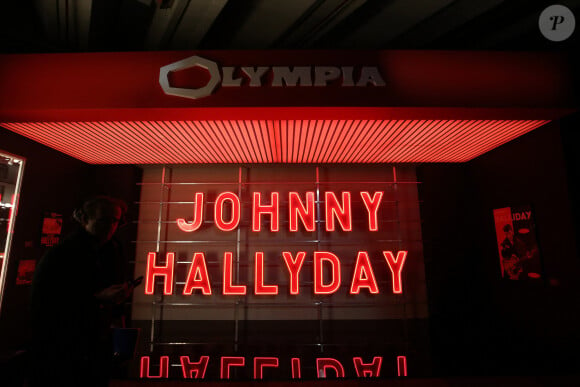 Illustrations de l'exposition "Johnny Hallyday L'Exposition" à Paris Expo Porte de Versailles. Paris, le 22 décembre 2023.