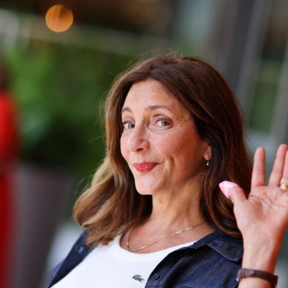 Valerie Karsenti au village lors des Internationaux de France de Tennis de Roland Garros 2023. Paris, le 7 juin 2023. © Jacovides / Moreau / Bestimage 