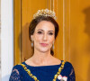 Marie de Danemark, elle aussi présente, était sublime dans sa robe bleue.
Marie de Danemark - La famille royale de Danemark se rend au dîner annuel du Nouvel An, un jour après que la reine Margrethe régnant a abdiqué à Amalienborg, Copenhague, Danemark le 1er janvier 2024.