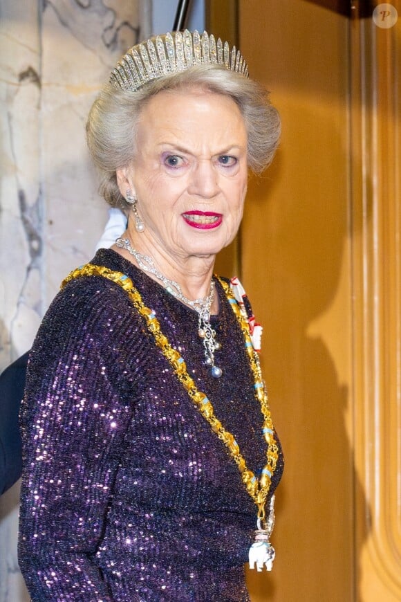 Benedikte de Danemark - La famille royale de Danemark se rend au dîner annuel du Nouvel An, un jour après que la reine Margrethe régnant a abdiqué à Amalienborg, Copenhague, Danemark le 1er janvier 2024.
