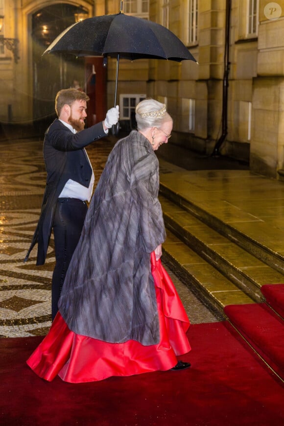 Margrethe de Danemark - La famille royale de Danemark se rend au dîner annuel du Nouvel An, un jour après que la reine Margrethe régnant a abdiqué à Amalienborg, Copenhague, Danemark le 1er janvier 2024.