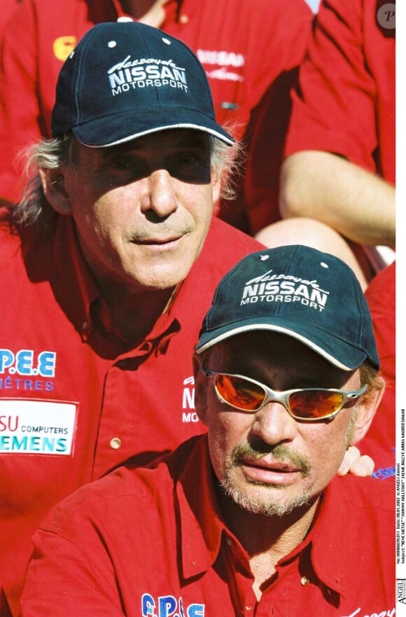 René Metge, Johnny Hallyday - 24e rallye Arras-Madrid-Dakar.