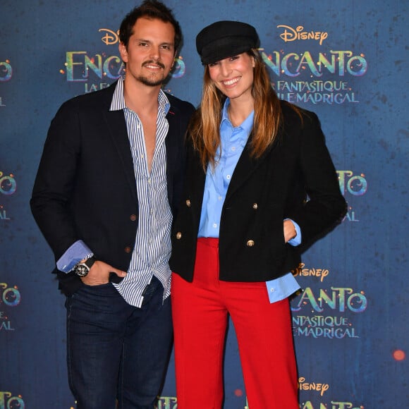 Juan Arbelaez et Laury Thilleman (Miss France 2011) - Avant-première du film "Encanto" de Disney au Grand Rex à Paris le 19 novembre 2021. © Veeren/Bestimage