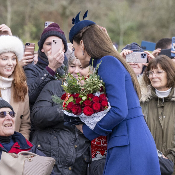 La mère et la fille se challengeront bientôt sur leurs looks.
Catherine (Kate) Middleton, princesse de Galles, - Members of the Royal Family attend Christmas Day service at St Mary Magdalene Church in Sandringham, Norfolk