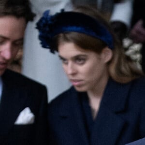 Le prince William, prince de Galles, la princesse Charlotte de Galles - Les membres de la famille royale britannique lors de la messe du matin de Noël en l'église St-Mary Magdalene à Sandringham, le 25 décembre 2023.