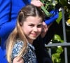 Mais également pour la messe de Pâques, en avril dernier.
La princesse Charlotte de Galles - La famille royale du Royaume Uni arrive pour assister à la messe de Pâques à la chapelle Saint Georges au château de Windsor, le 9 avril 2023. 