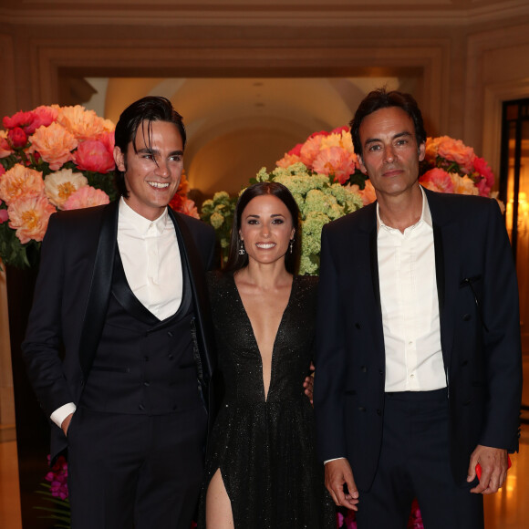 Exclusif - Alain-Fabien Delon et Capucine Anav (habillée par Stevens Ishay Couture) et son frère Anthony Delon au cocktail de la 10ème édition du "Global Gift Gala" à l'hôtel Four Seasons George V à Paris, le 3 juin 2019. © Cyril Moreau/Global Gift Foundation/Bestimage