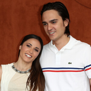 Capucine Anav et Alain-Fabien Delon au village lors des internationaux de tennis de Roland Garros à Paris, France, le 30 mai 2019. © Jacovides-Moreau/Bestimage