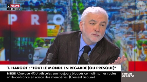 Pascal Praud dans L'Heure des Pros (CNews) le 9 janvier 2024