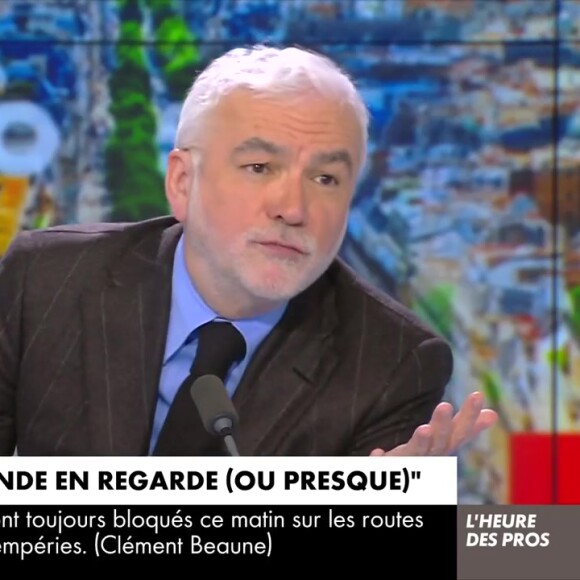 Pascal Praud dans L'Heure des Pros (CNews) le 9 janvier 2024