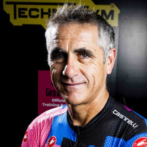 Présentation du vélo d'appartement Technogym Ride par Laurent Jalabert à Paris le 17 mai 2022.